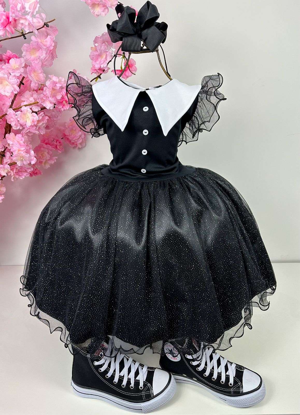 Vestido Marie Tematico Wandinha - Vandinha