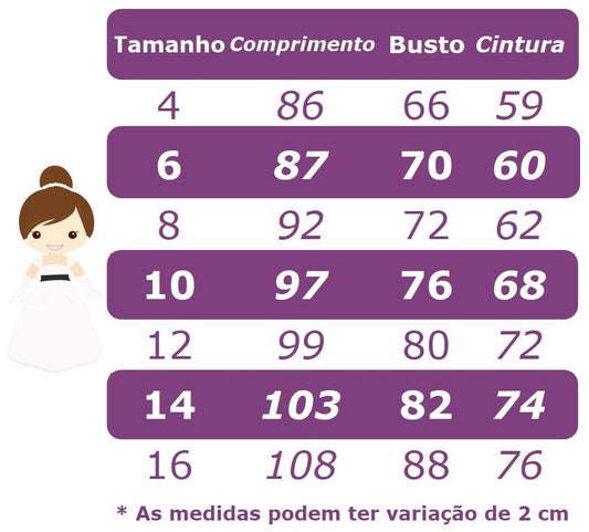 Vestido Infantil Branco em Maquinetado Luxo com Saia Longa para Damas