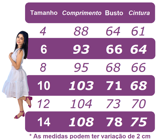 Vestido Infantil Branco em Tule com Apliques Saia Rodada para Daminhas