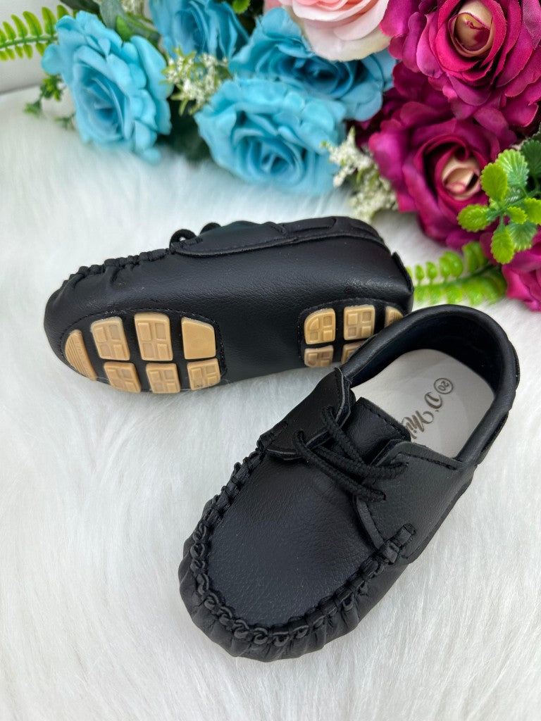 Calçado Mocassim D Milan Preto Cadarço