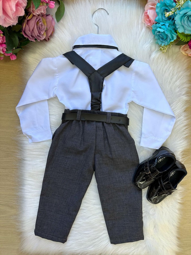 Conjunto Meninos Rafael Suspensorio Preto