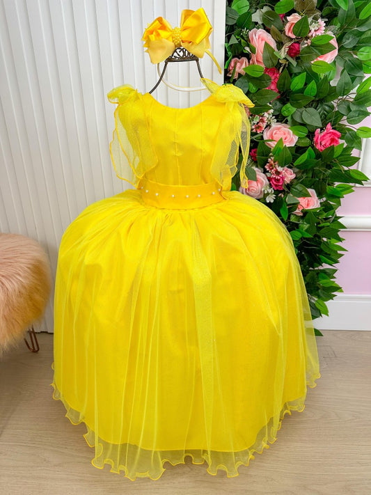 Vestido Marie Longo Mel Amarelo
