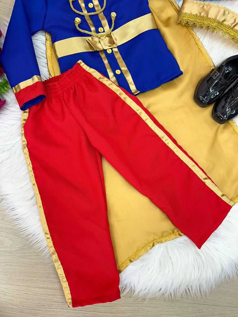 Fantasia Príncipe Encantado Vermelho Azul