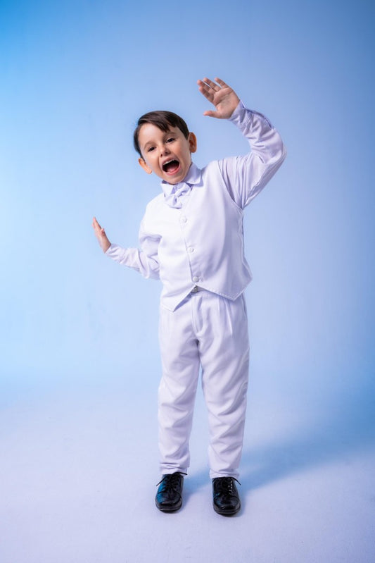 Conjunto Social Colete Branco