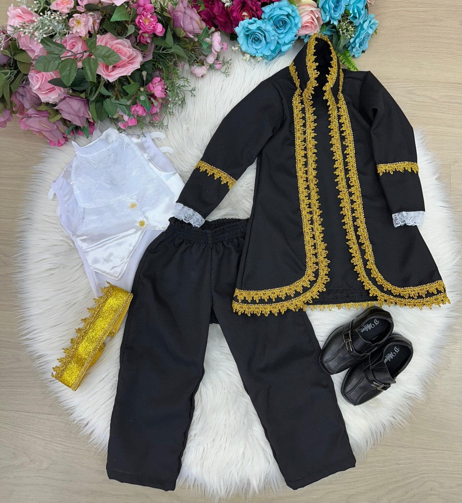 Fantasia Príncipe Conde Preto Encantador