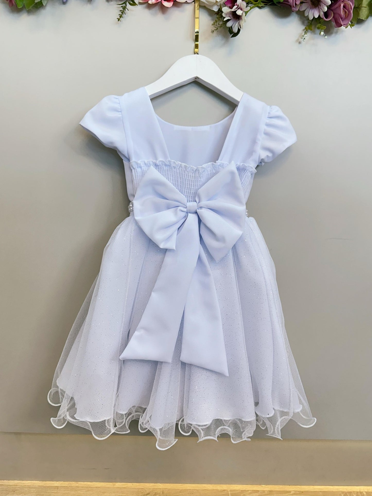 Vestido Infantil Branco Jardim Encantado Festas Luxo