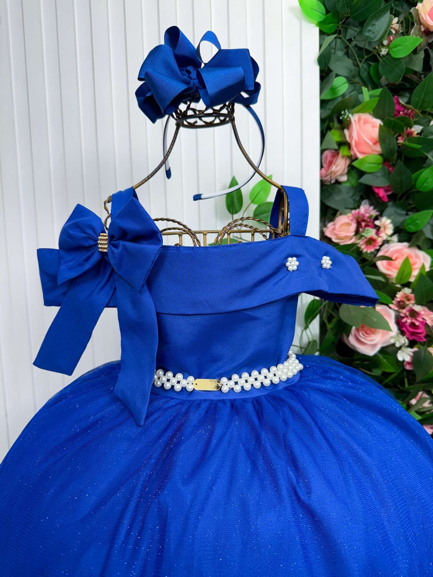 Vestido Longo Doce Elegancia Azul Royal