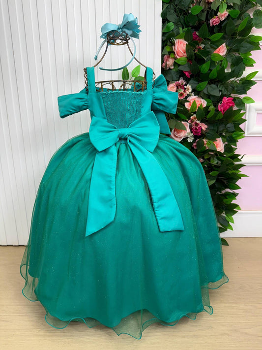 Vestido Longo Doce Elegancia Verde Jade