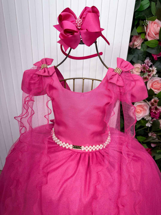 Vestido Longo Diamante Pink