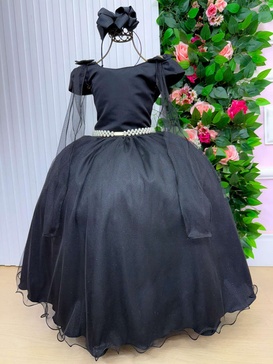 Vestido Longo Diamante Preto