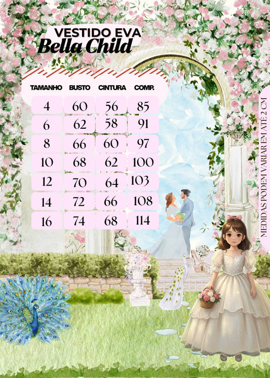 Vestido Longo Eva Azul Bebe