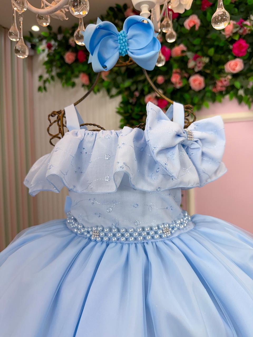 Vestido Martina Azul Bebe