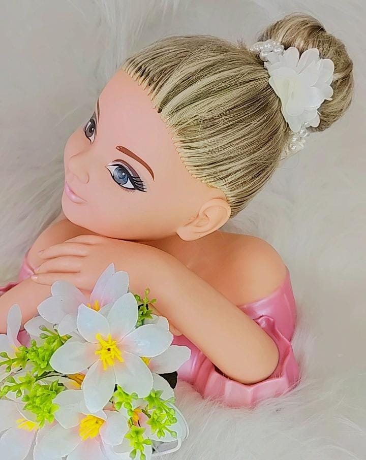 Porta Coque Infantil Off com Pérolas e Detalhes Florais para Daminhas