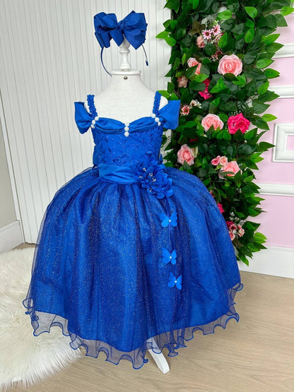 Vestido Longo Azul Royal Para Ocasiões Especiais