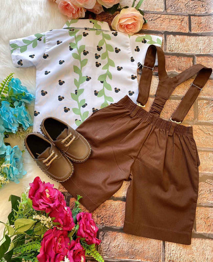 Conjunto Temáticos Meninos Mickey Safari Verde