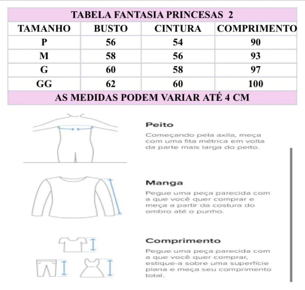 Fantasia Princesa Belli Salopete Pink Camisa Branca