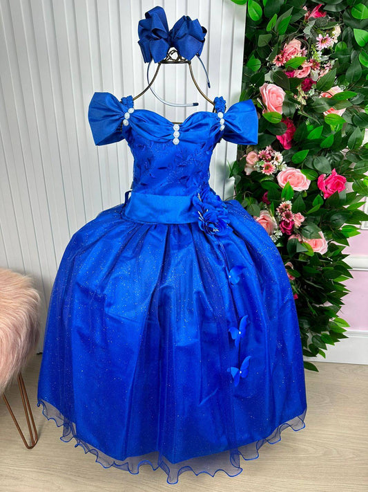Vestido Longo Azul Royal Para Ocasiões Especiais