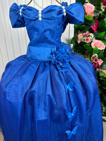 Vestido Longo Azul Royal Para Ocasiões Especiais