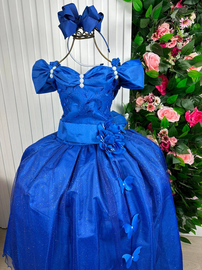 Vestido Longo Azul Royal Para Ocasiões Especiais