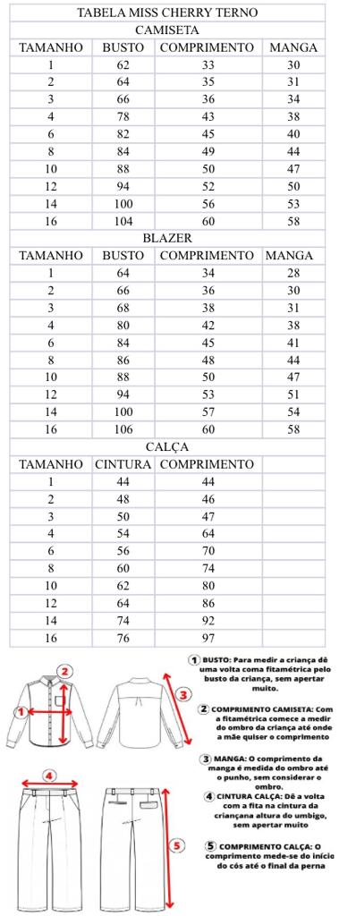 Conjunto Social Infantil Caramelo com Blazer Miss Cherry