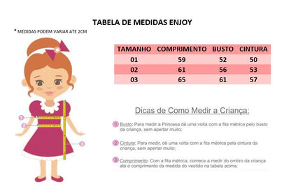 Vestido Infantil Rose Renda Realeza Cinto de Pérola