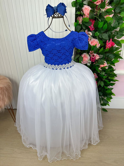 Vestido Longo Mari Peito Azul Royal