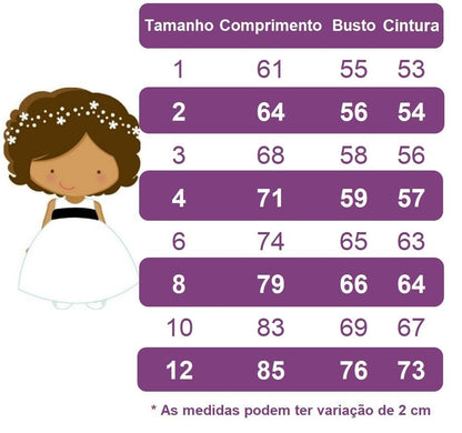 Vestido Infantil Off White em Renda Dourada com Pérolas Saia Rodada
