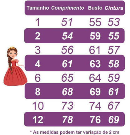 Vestido Infantil Azul em Tulle com Glitter e Apliques de Flores Saia Rodada para Festa de Aniversário