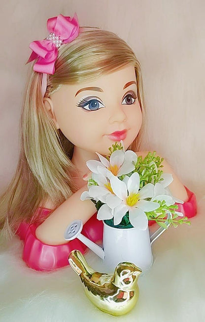 Faixinha de Cabelo Bebê Rosa em Seda com Pérolas e Laço Delicado para Estilo