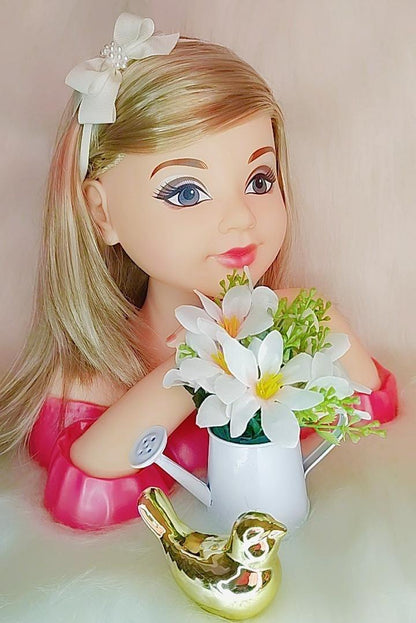 Faixinha de Cabelo Bebê Rosa em Seda com Pérolas e Laço Delicado para Estilo