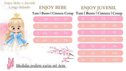 Vestido Infantil Branco em Tule com Babadinho e Renda Delicada para Daminhas