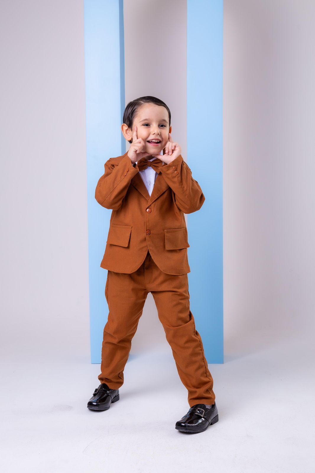 Conjunto Social Infantil Caramelo com Blazer Miss Cherry