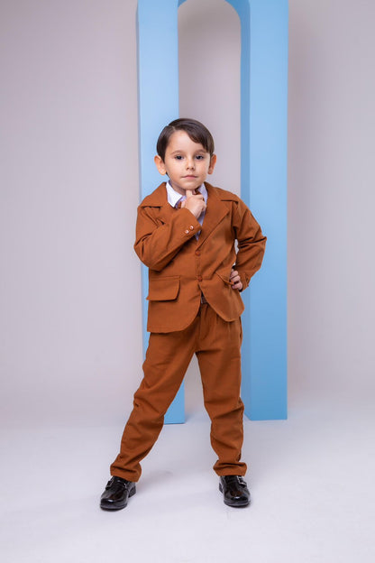 Conjunto Social Infantil Caramelo com Blazer Miss Cherry