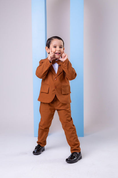 Conjunto Social Infantil Caramelo com Blazer Miss Cherry