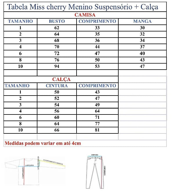 Conjunto Meninos Rafael Suspensorio Preto