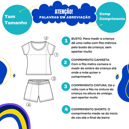 Conjunto Social Infantil Branco em Microfibra com Gravata e Suspensório Azul Serenity para Pajem