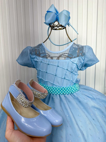 Vestido Giovanella/Giovanela Sonia Longo Azul Bebe