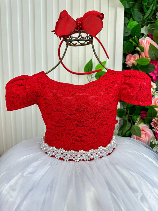 Vestido Enjoy Longo Mari Peito Vermelho