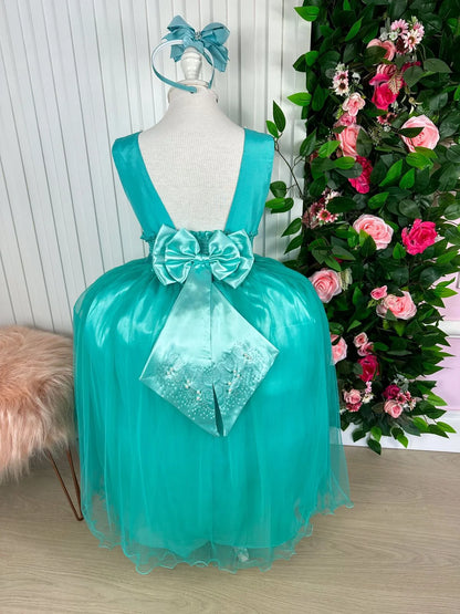 Vestido Longo Regata Verde Tiffany Estilo Elegante