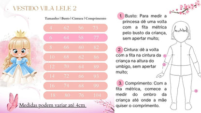 Vestido Infantil Branco em Cetim com Saia Rodada e Renda Delicada para Daminhas
