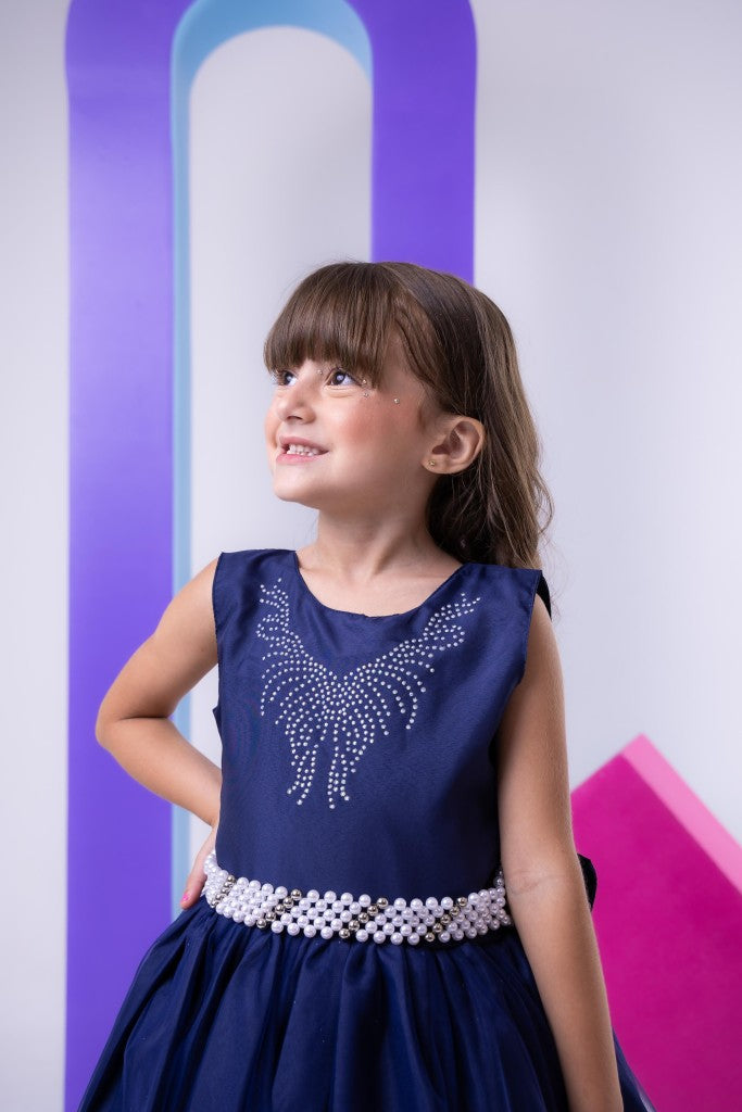 Vestido Marie Longo Larissa Azul Petroleo