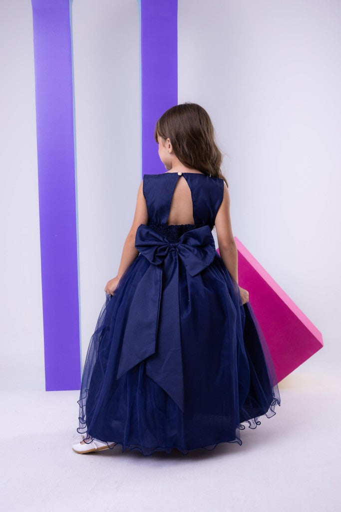 Vestido Marie Longo Larissa Azul Petroleo