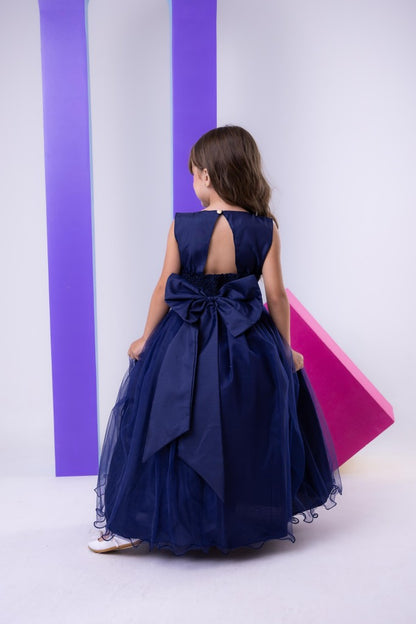 Vestido Marie Longo Larissa Azul Petroleo