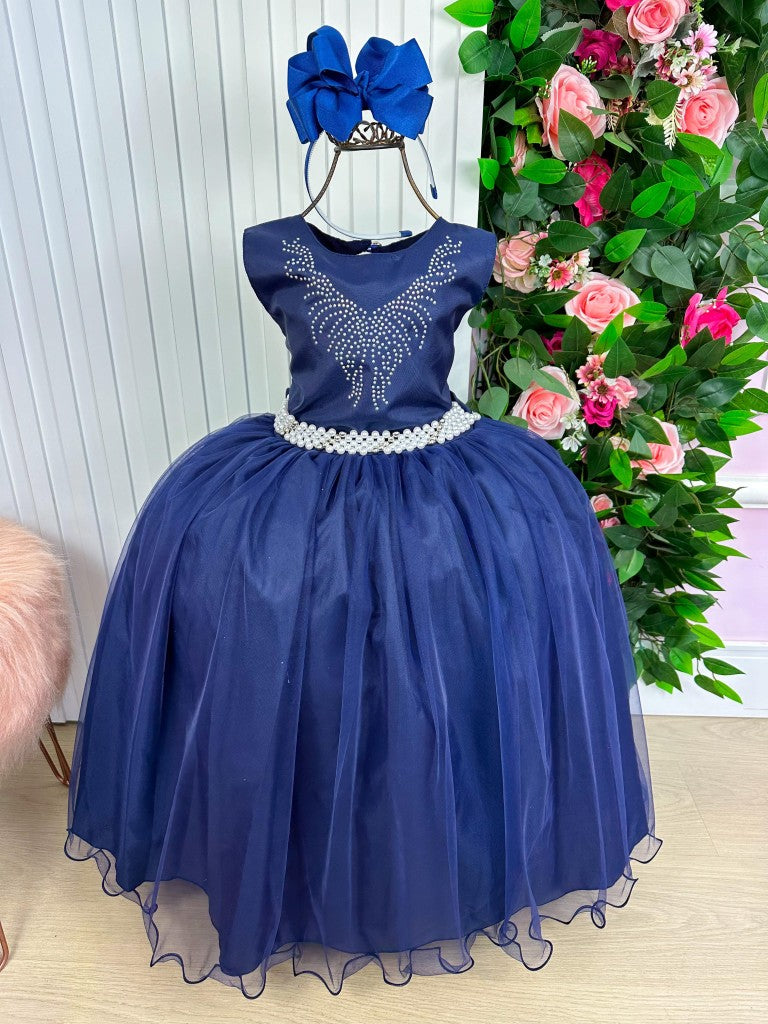 Vestido Marie Longo Larissa Azul Petroleo
