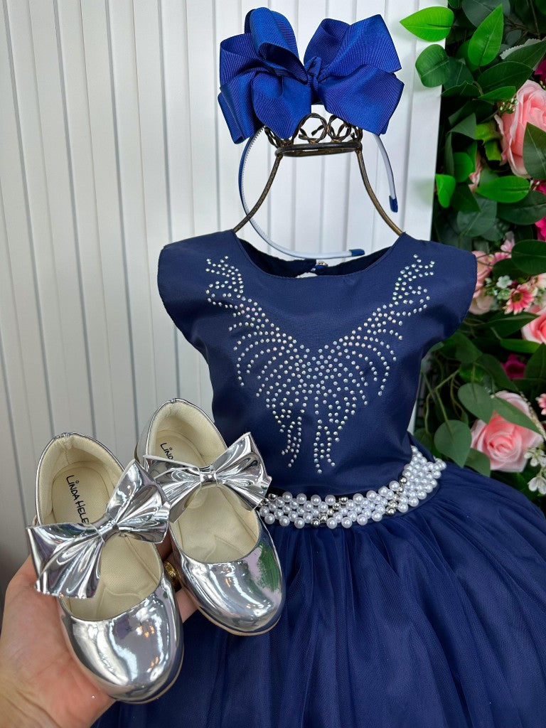 Vestido Marie Longo Larissa Azul Petroleo