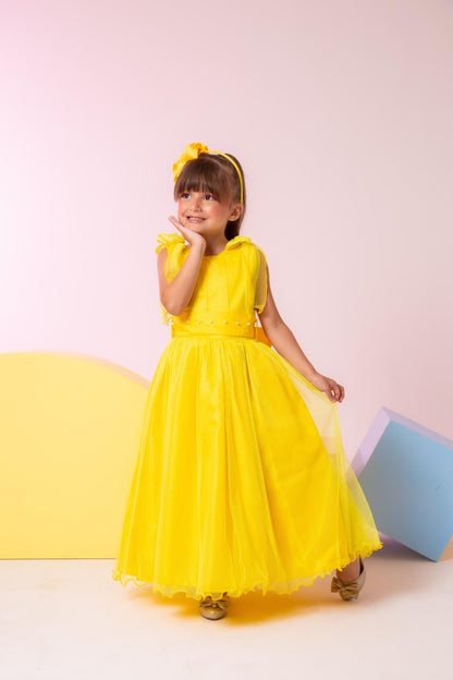 Vestido Marie Longo Mel Amarelo