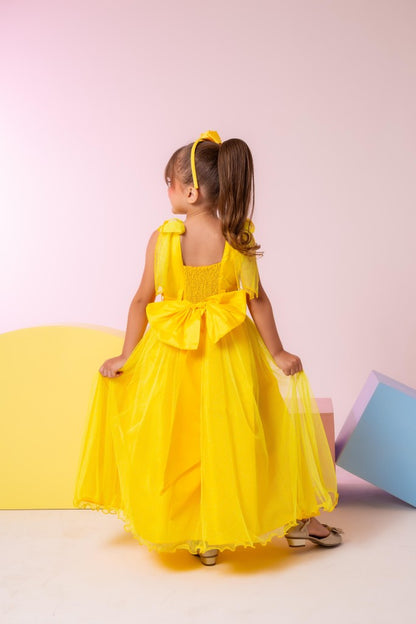 Vestido Marie Longo Mel Amarelo