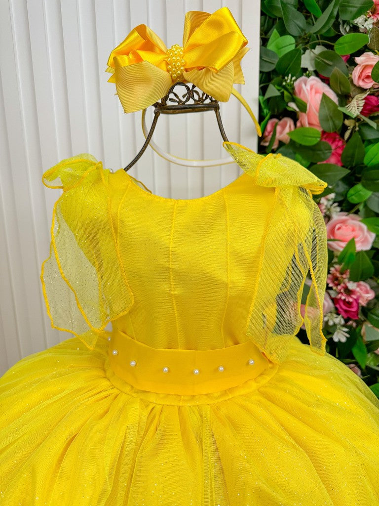 Vestido Marie Longo Mel Amarelo