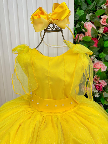 Vestido Marie Longo Mel Amarelo