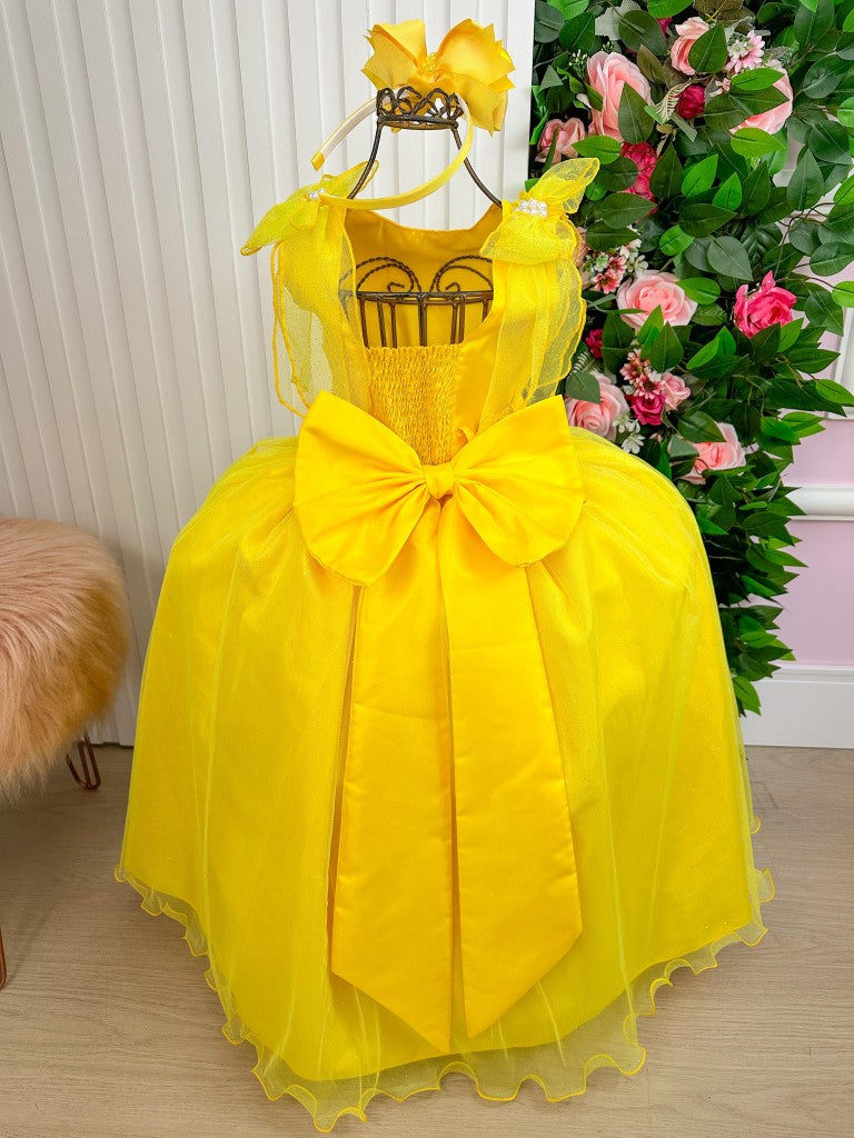 Vestido Marie Longo Mel Amarelo